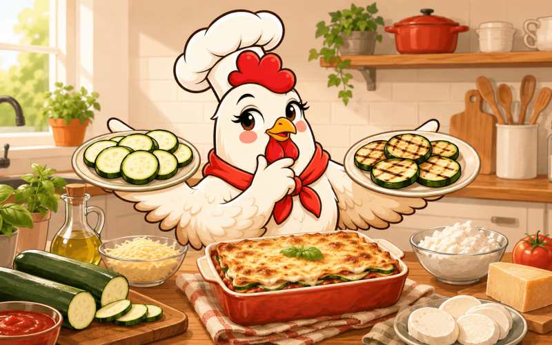 Lasagne de courgette : faut-il précuire les courgettes ?