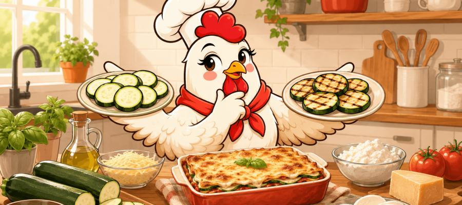 Lasagne de courgette : faut-il précuire les courgettes ?