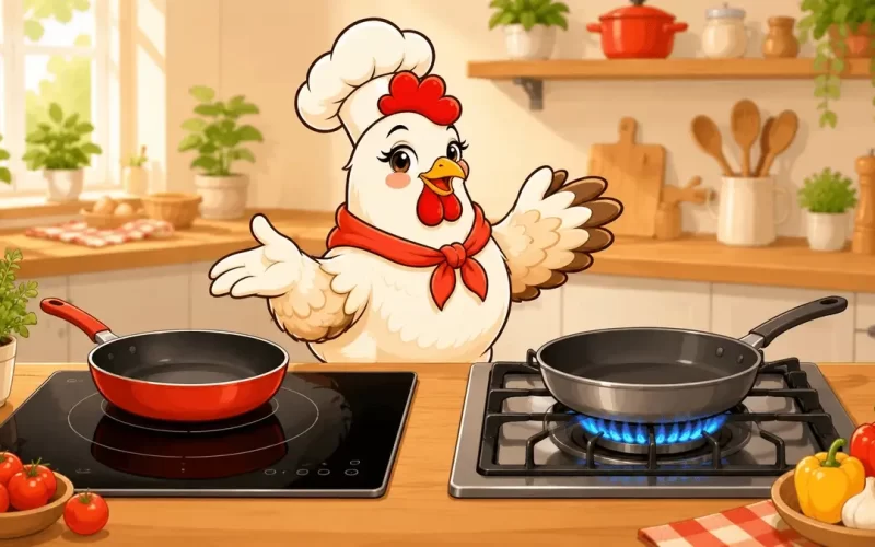 Piano de cuisson à induction ou gaz : le match des chefs