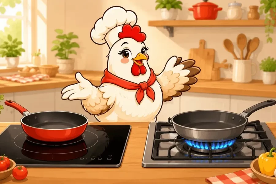 Piano de cuisson à induction ou gaz : le match des chefs